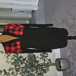 MAGIC FIT - Long black cardigan size medium